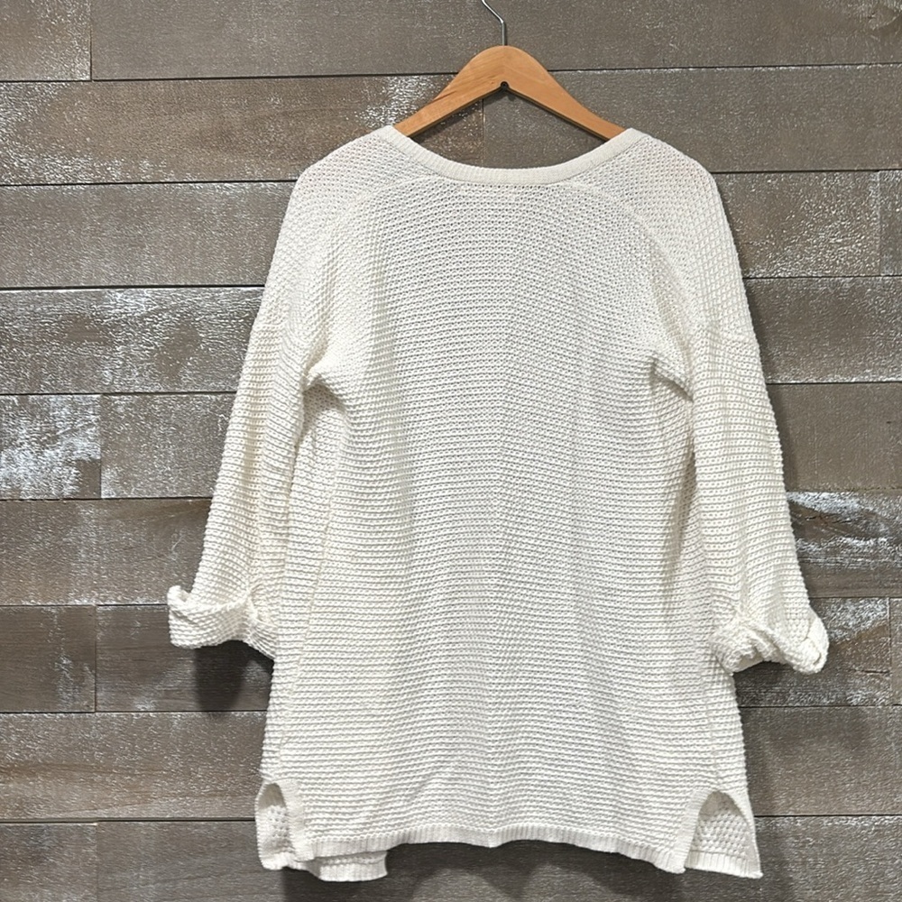 Marine Layer cream waffle open knit Cardigan size XS - Picture 3 of 9